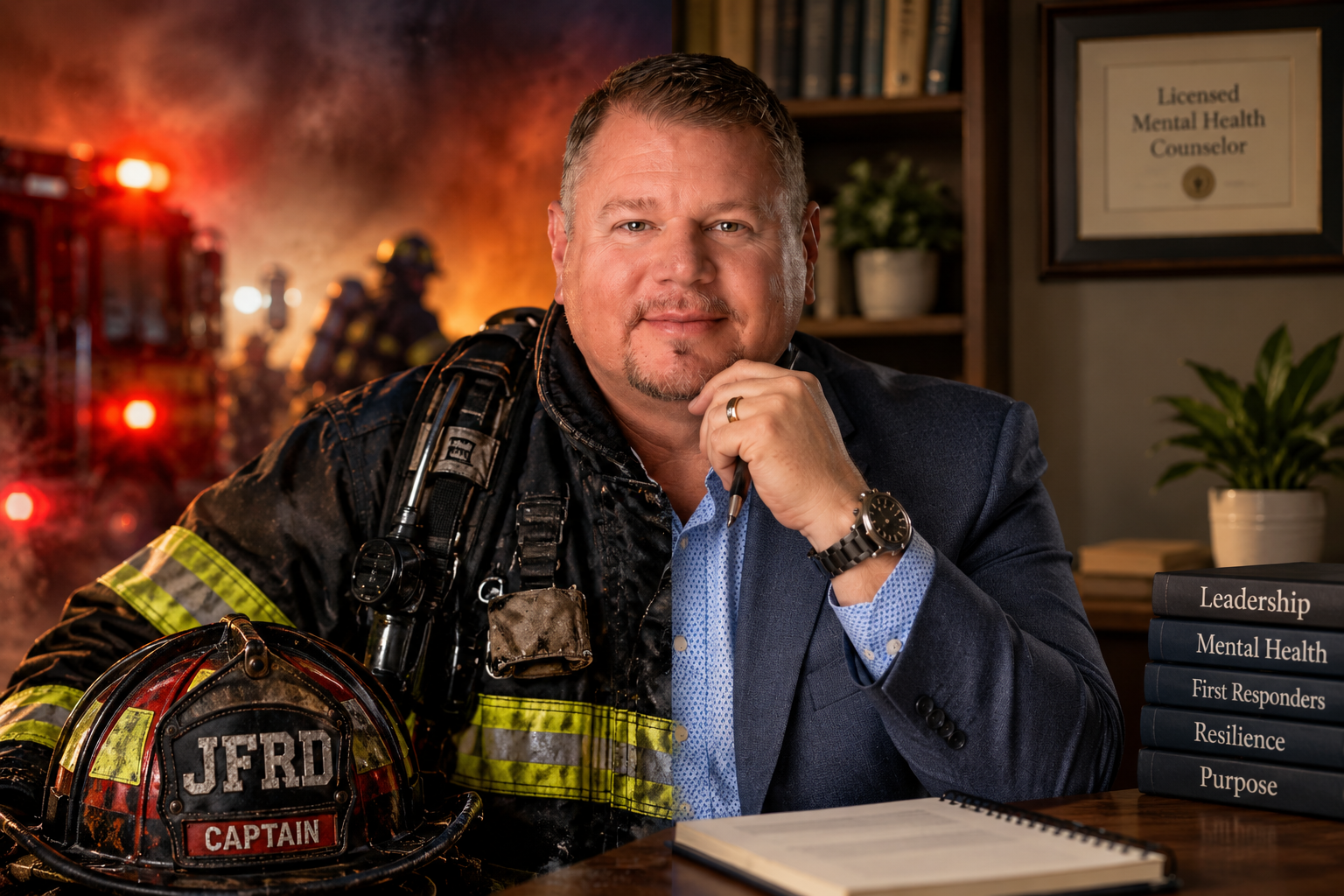 Dr. John A. Davis, retired Fire Captain/Paramedic and licensed mental health counselor